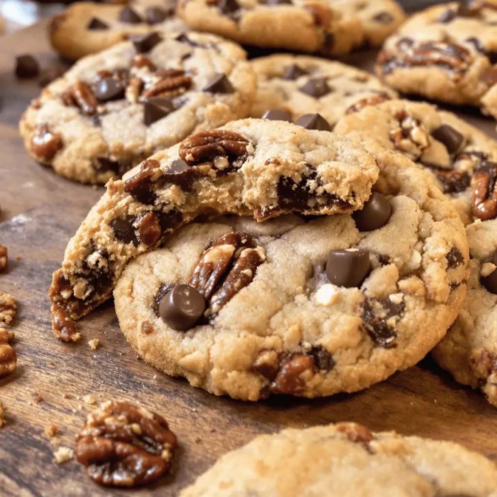 chocolate chip pecan cookies