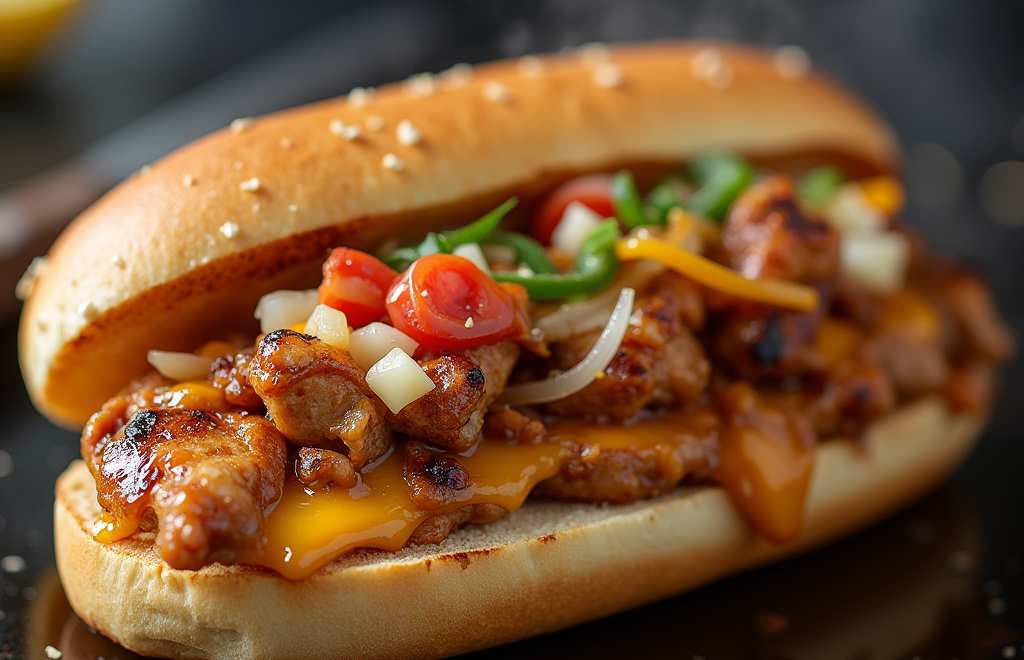 blackstone chicken cheesesteak