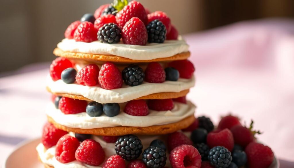 berry chantilly cake layers berry chantilly cake layers