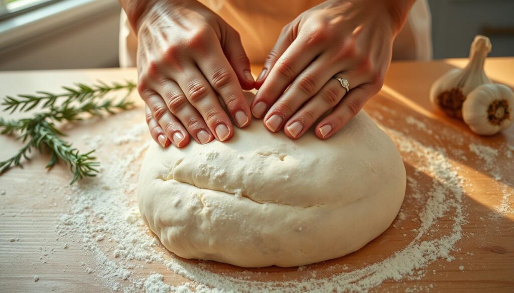 kneading dough